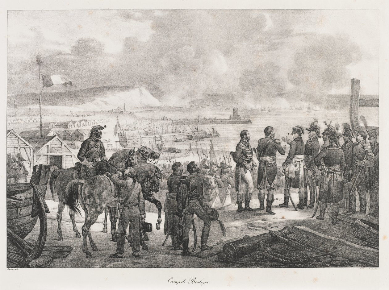 Lager in Boulogne, frühes 19. Jahrhundert von Charles Etienne Pierre Motte