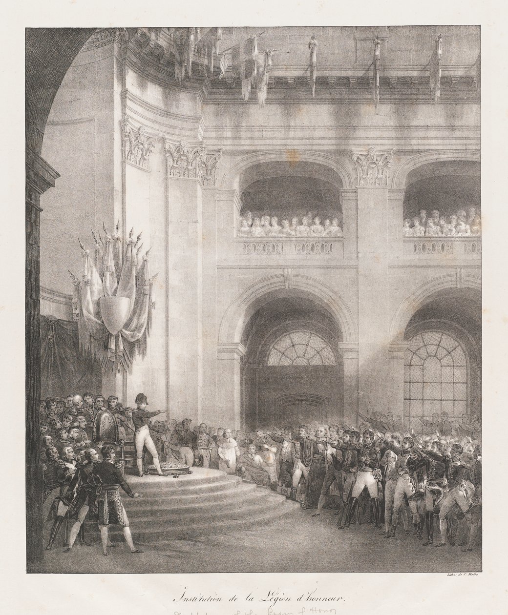 Gründung der Ehrenlegion, frühes 19. Jahrhundert von Charles Etienne Pierre Motte
