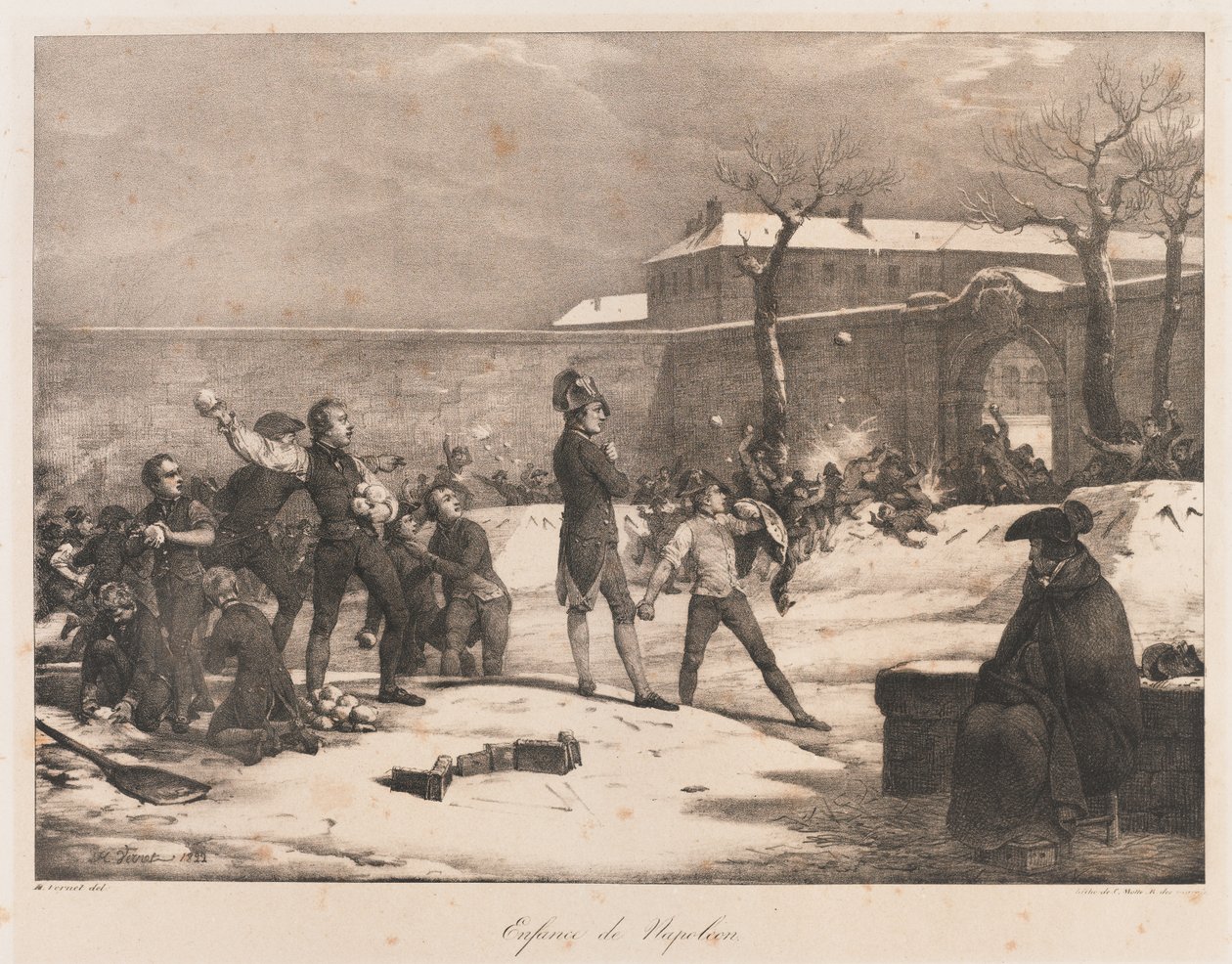 Napoleons Kindheit, frühes 19. Jahrhundert von Charles Etienne Pierre Motte