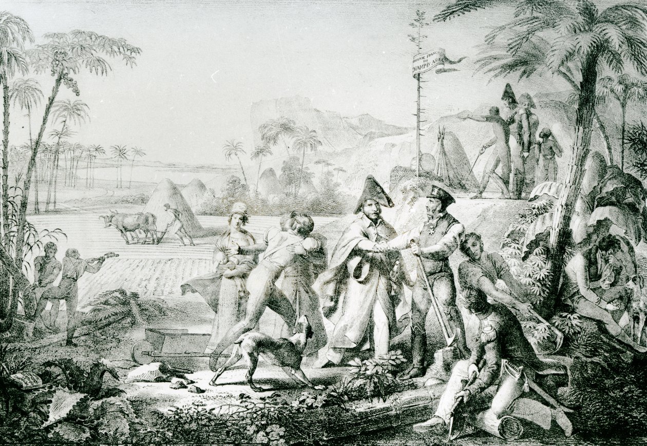 Nur die Lorbeerbäume wachsen ohne Pflege, Illustration für General Lallemand (1774-1839) in Champ d