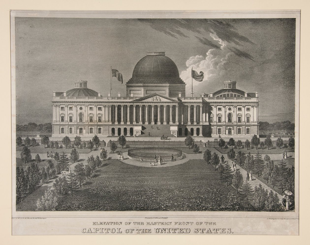 Erhebung des östlichen Punktes des Kapitols der Vereinigten Staaten (Washington, D.C.) von Charles Fenderich