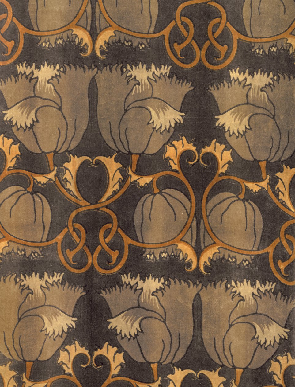 Mohnblumen, hergestellt von G.P. & J Baker (Detail) von Charles Francis Annesley Voysey