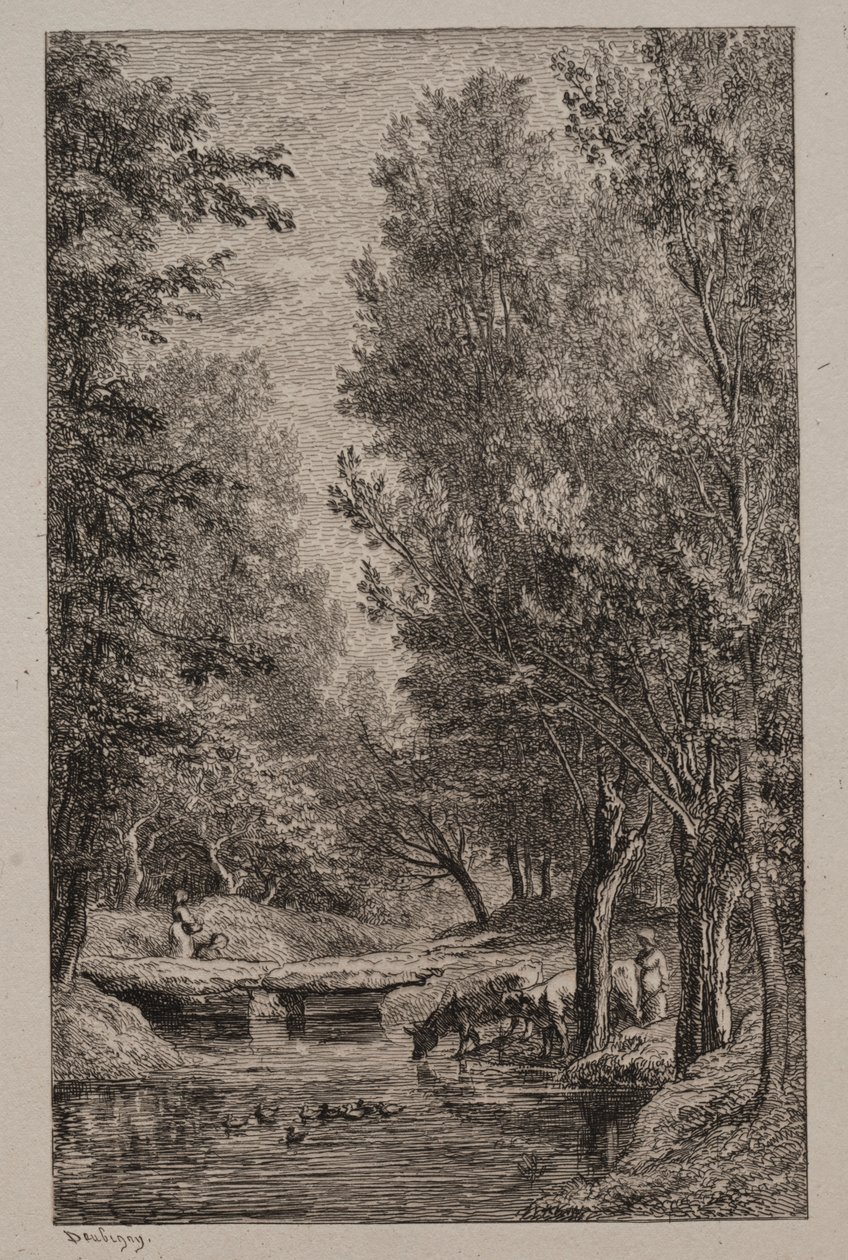 Bach im Val Mondois von Charles Francois Daubigny