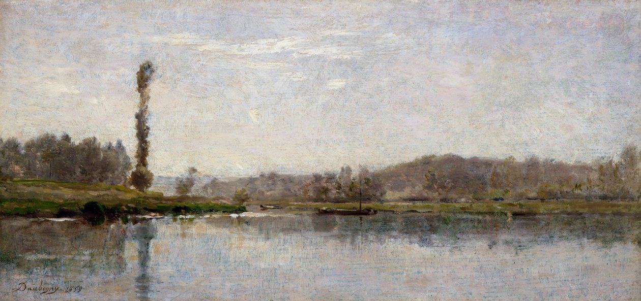 Morgen an der Oise, Auvers von Charles Francois Daubigny