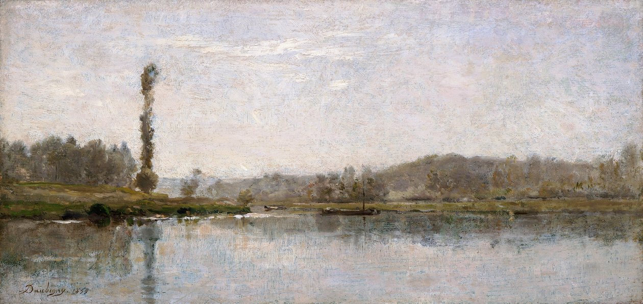 Morgen an der Oise, Auvers von Charles Francois Daubigny