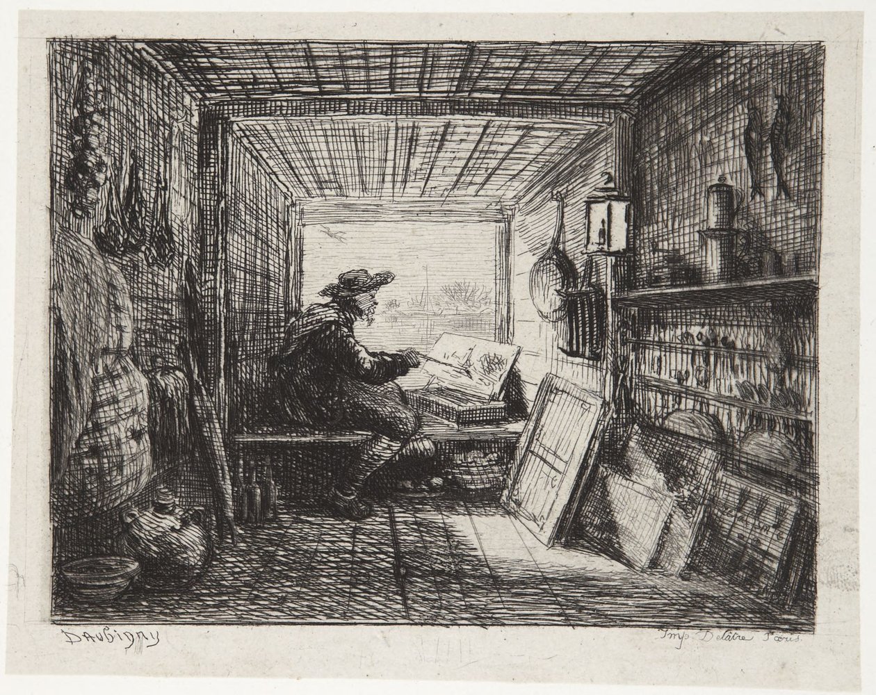 Das Boot-Studio von Charles Francois Daubigny