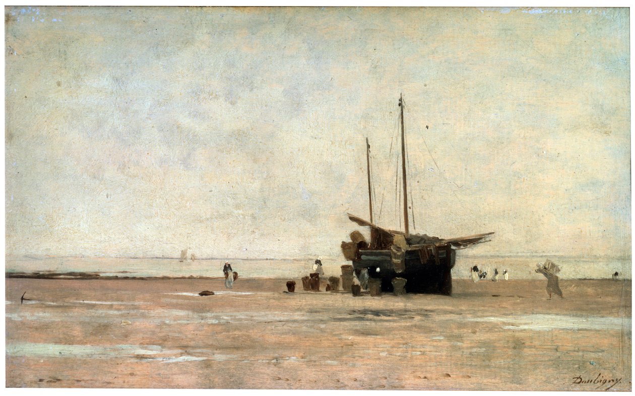 Die Küste, Ende der 1860er Jahre, frühe 1870er Jahre von Charles Francois Daubigny