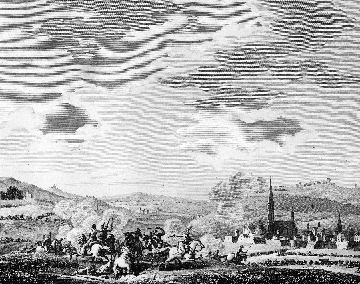 Schlacht von Nerwinden am 18. März von Charles Francois Gabriel Levachez