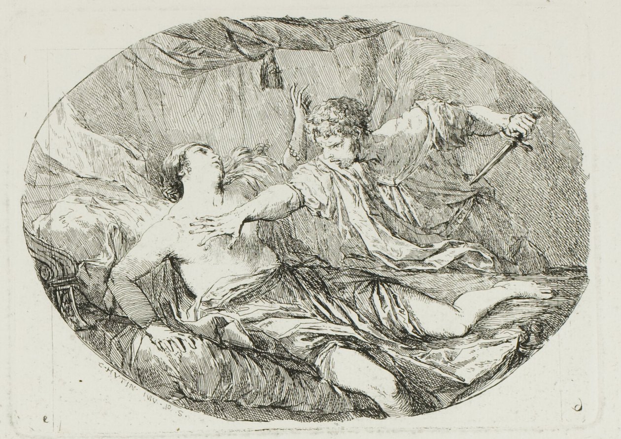 Tarquin und Lucretia von Charles Francois Hutin