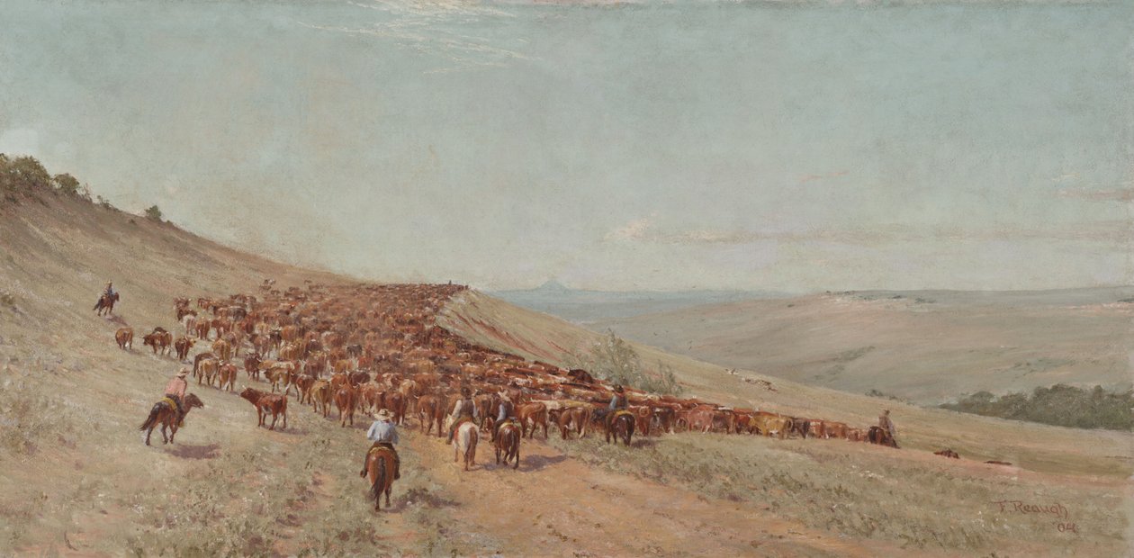 Die Herde treiben, 1904 von Charles Franklin Reaugh