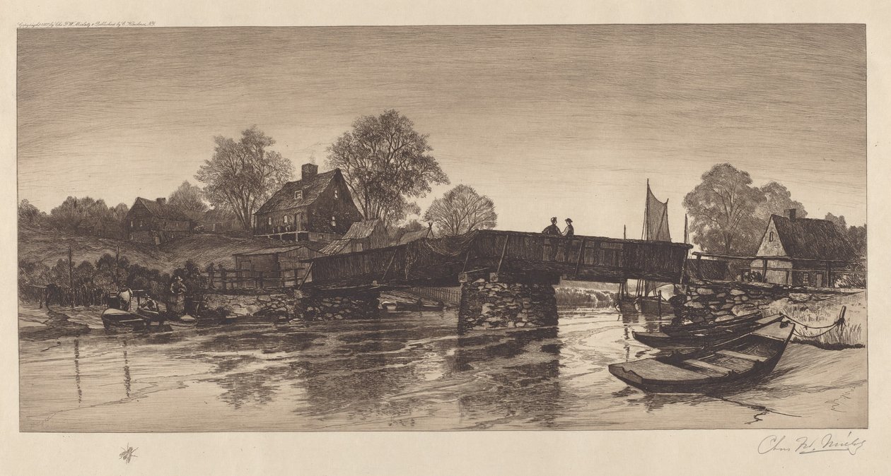 Ohne Titel (Alte Brücke) von Charles Frederick William Mielatz