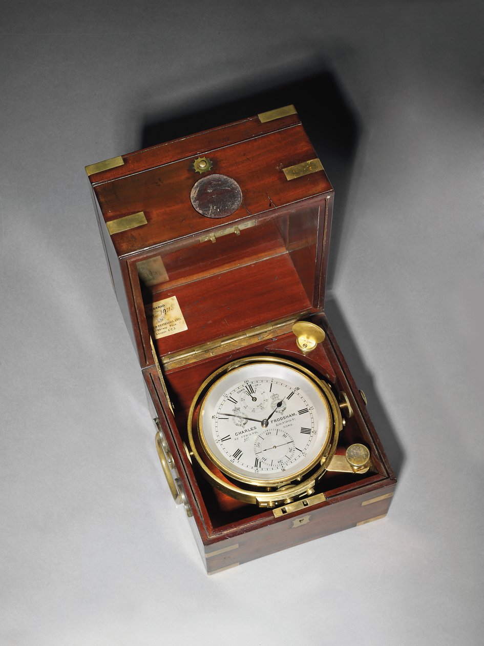 Ein viktorianischer Marinechronometer für zwei Tage mit Hartnup-Balance, ca. 1870 von Charles Frodsham