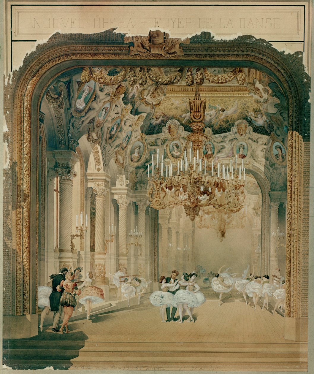 Das Foyer de la Danse der Pariser Oper, noch heute genutzt von Charles Garnier
