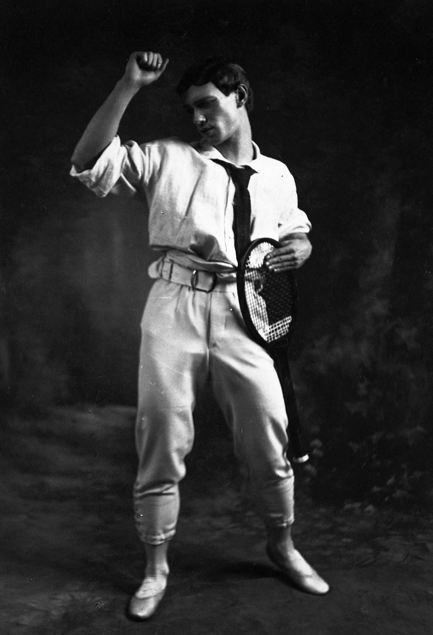 Vaslav Nijinsky im Ballett Jeux von Claude Debussy von Charles Gerschel
