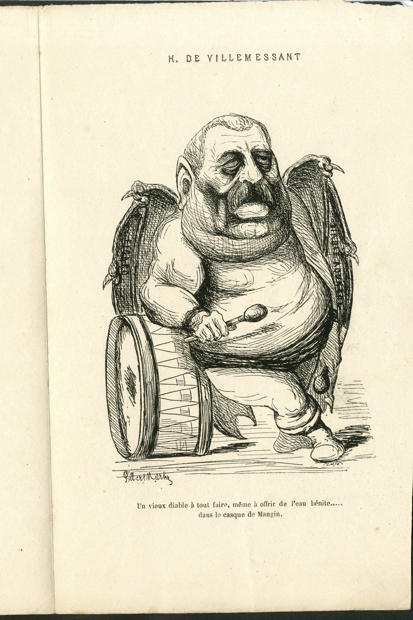 Illustration von Charles Gilbert-Martin (1839-1905) in „Zeitgenössische Grimassen“ von Charles Gilbert Martin