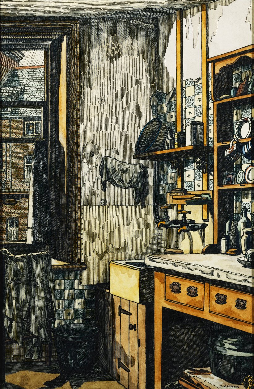 Die Ecke der Küche von Charles Ginner