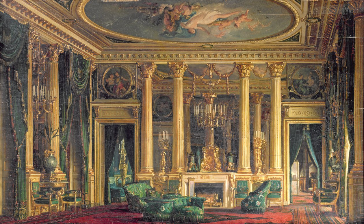 Ein Salon im Hotel von Monsieur Basile Parent, Place Vendome, Paris, 1866 von Charles Giraud