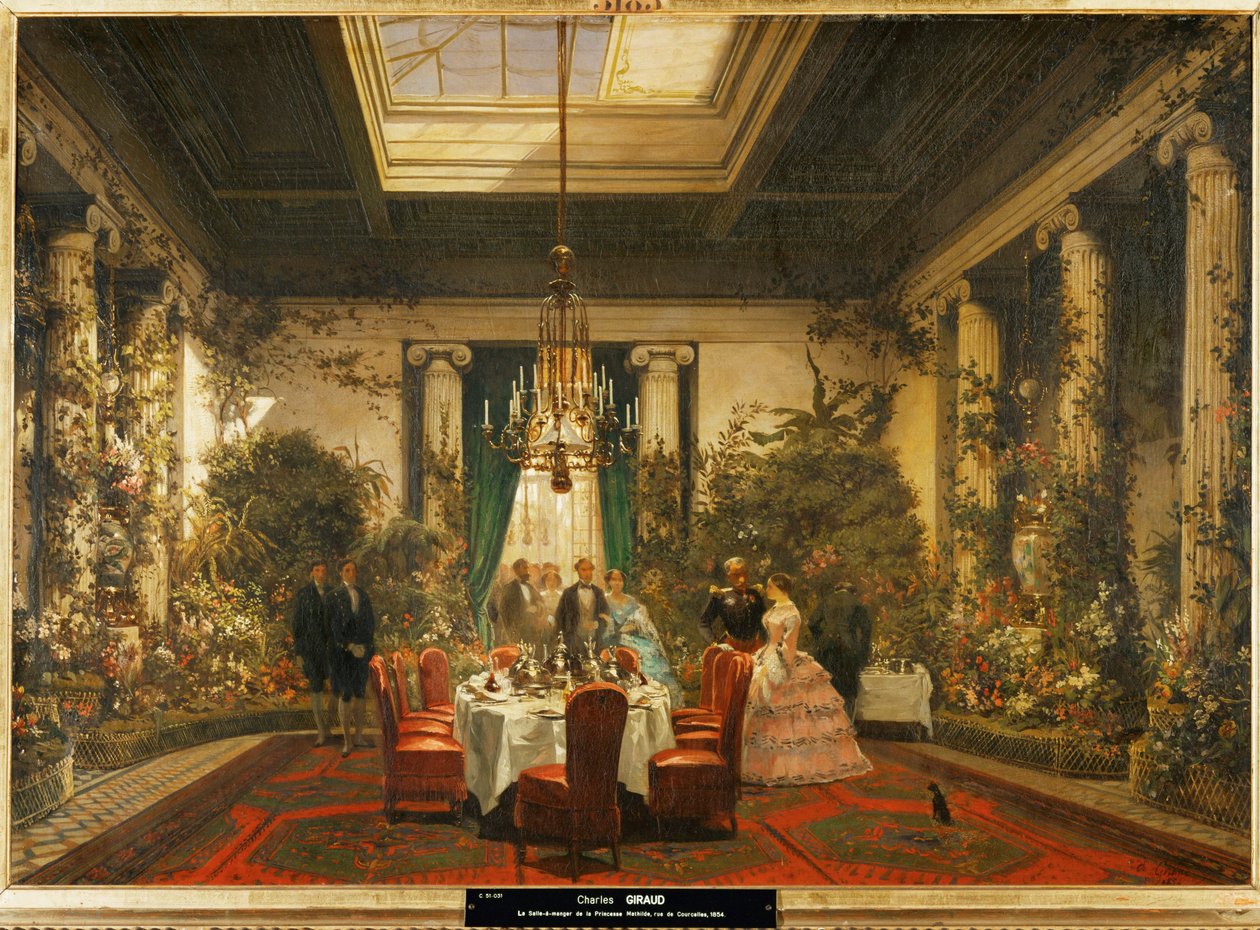 Das Speisezimmer von Prinzessin Mathilde, Tochter von König Jerome, Bruder von Napoleon I. von Charles Giraud