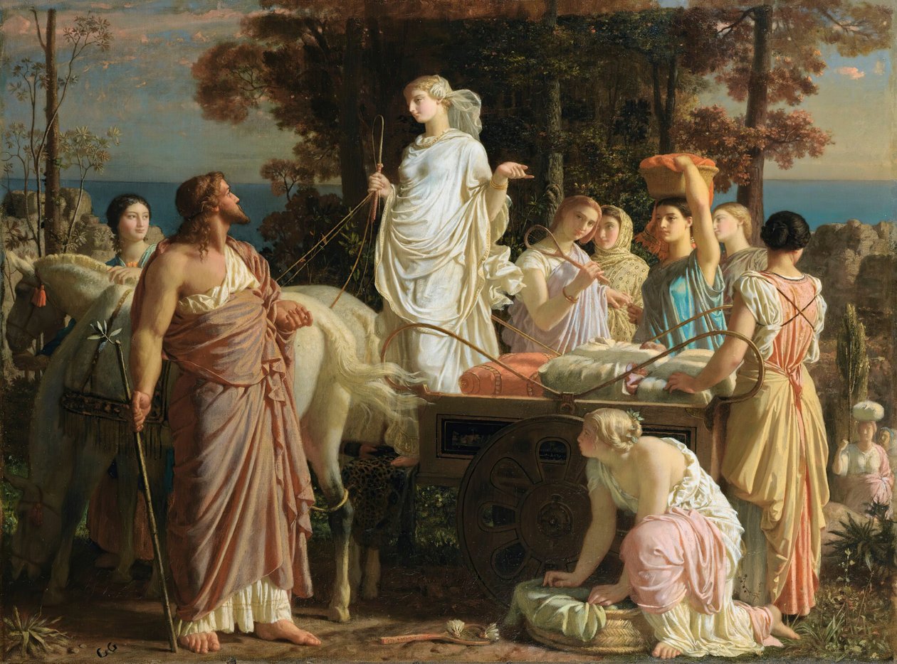 Odysseus und Nausikaa, ca. 1853 von Charles Gleyre