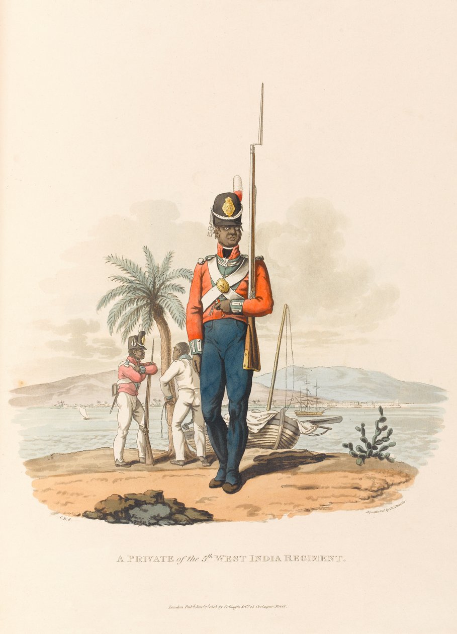 Ein Soldat des 5. Westindischen Regiments von Charles Hamilton (after) Smith