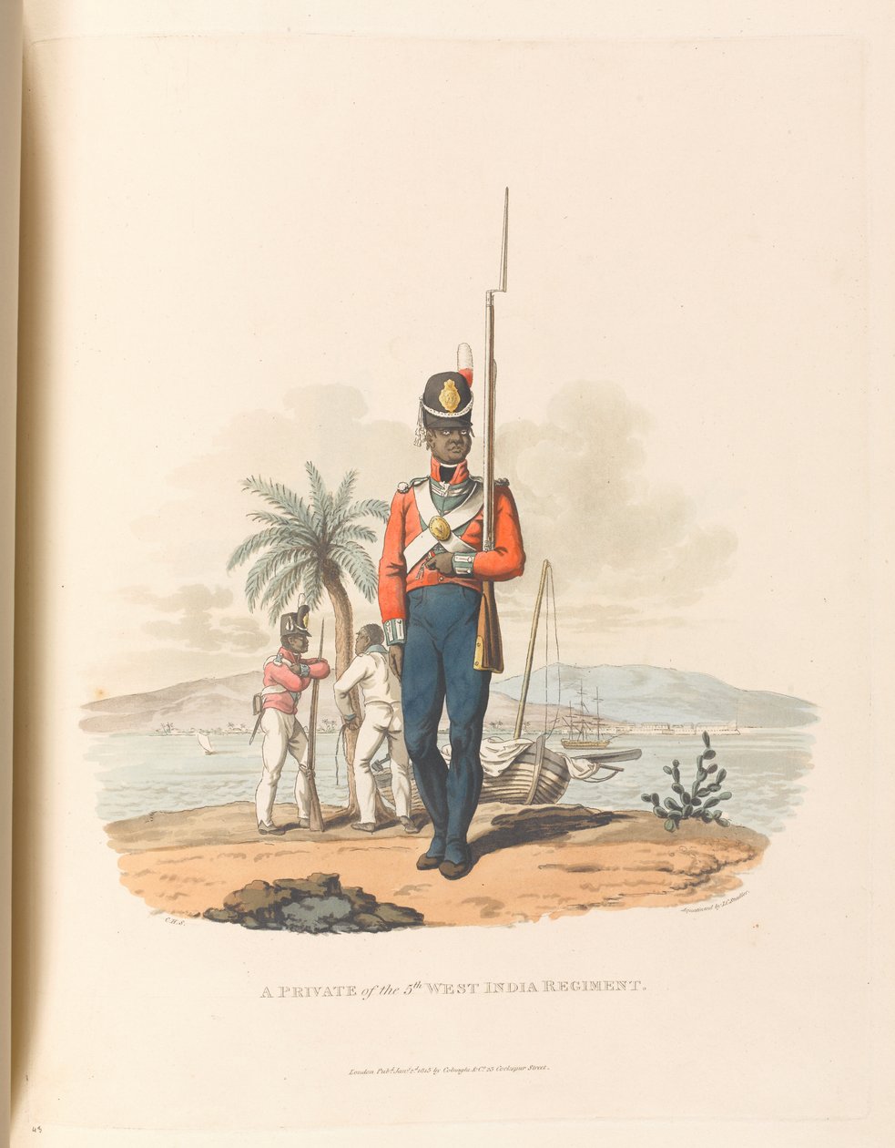 Ein Soldat des 5. Westindischen Regiments von Charles Hamilton (after) Smith