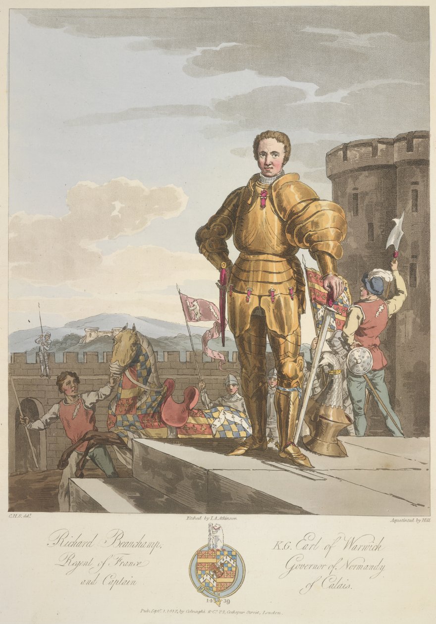 Richard Beauchamp (1381-1439), Earl of Warwick, Anno 1439, Illustration aus 