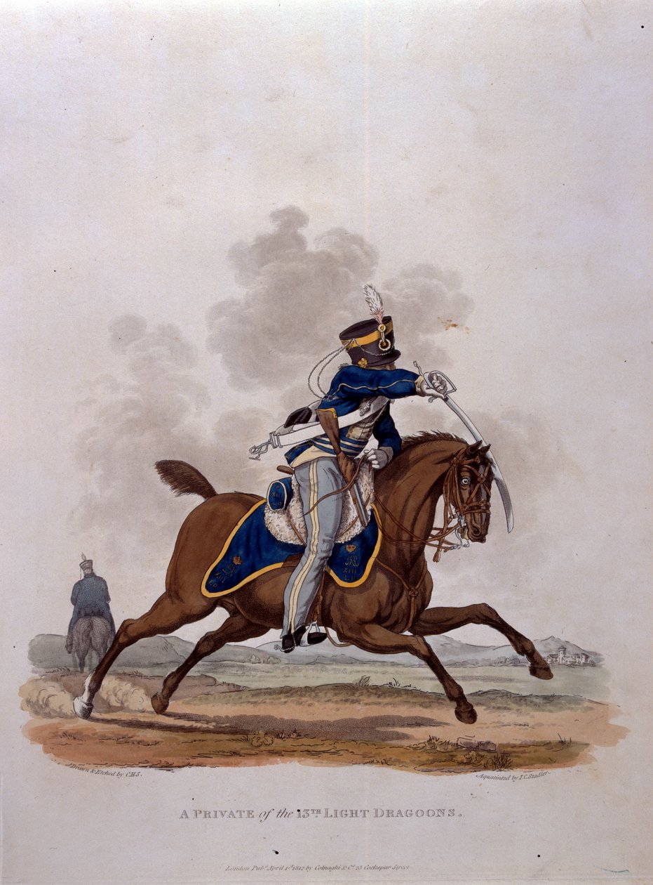 Ein Soldat der 13. Leichten Dragoner, aus 