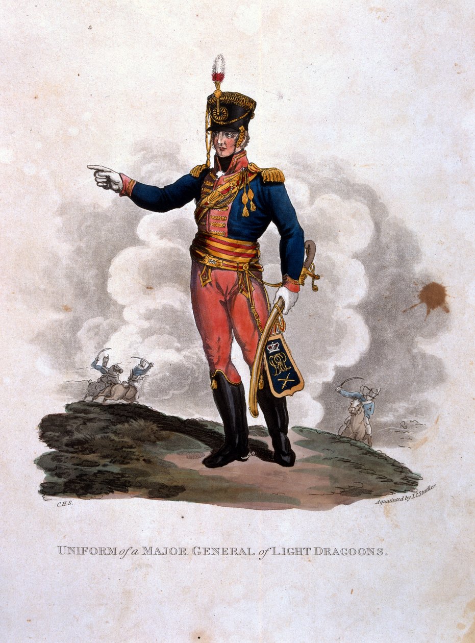 Uniform eines Generalmajors der leichten Dragoner, aus 