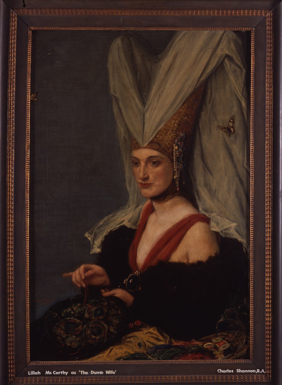 Lillah McCarthy als Die stumme Frau, 1922 von Charles Haslewood Shannon