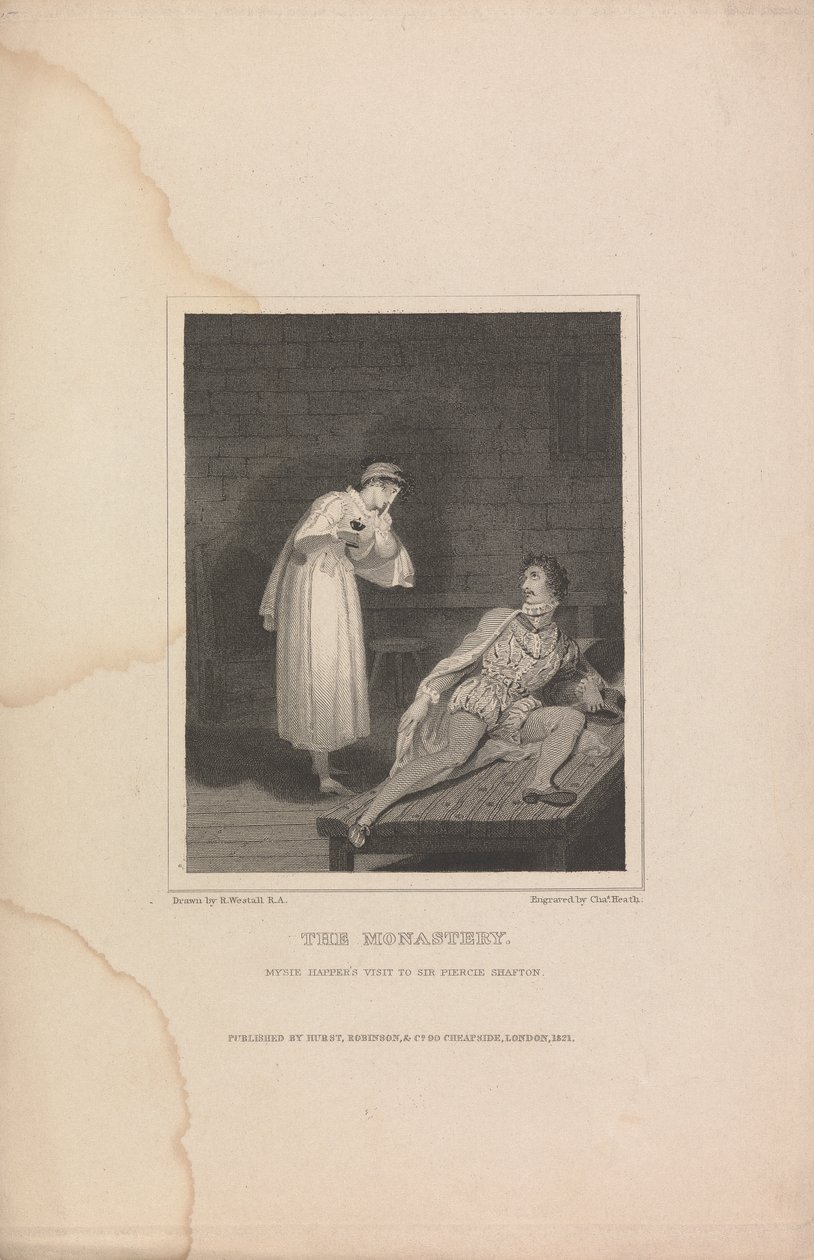 Das Kloster, Mysie Happers Besuch bei Sir Piercie Shafton von Charles Heath