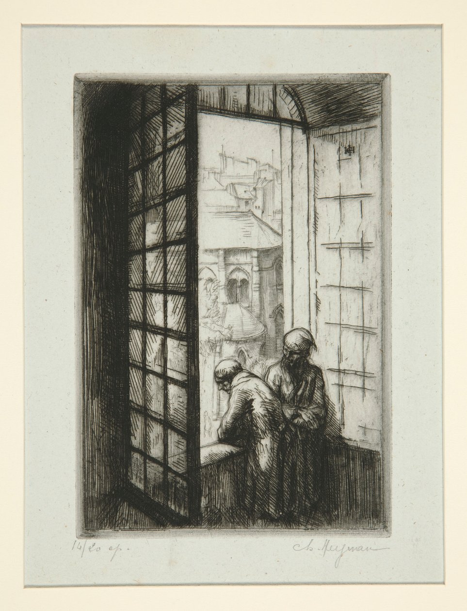Ein Fenster des alten Hôtel-Dieu von Charles Heyman