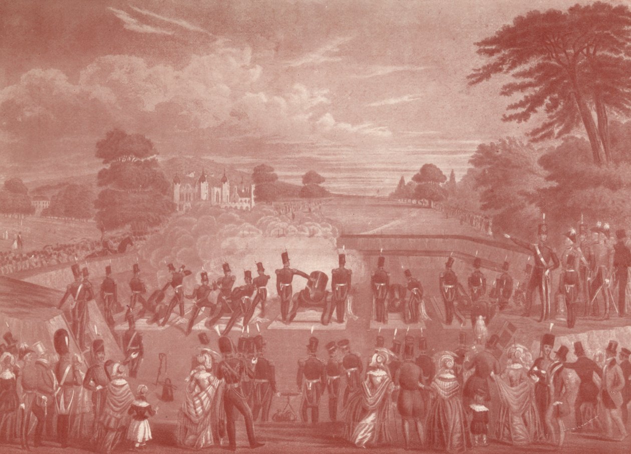 Die Mörserbatterie in Woolwich, 1847 1909 von Charles Hunt