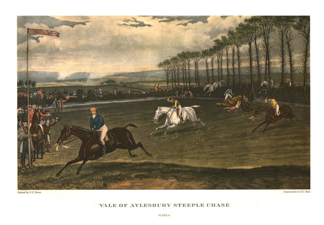 Vale of Aylesbury Steeple Chase, Platte 4, ca. 1836, ca. 1955 von Charles Hunt