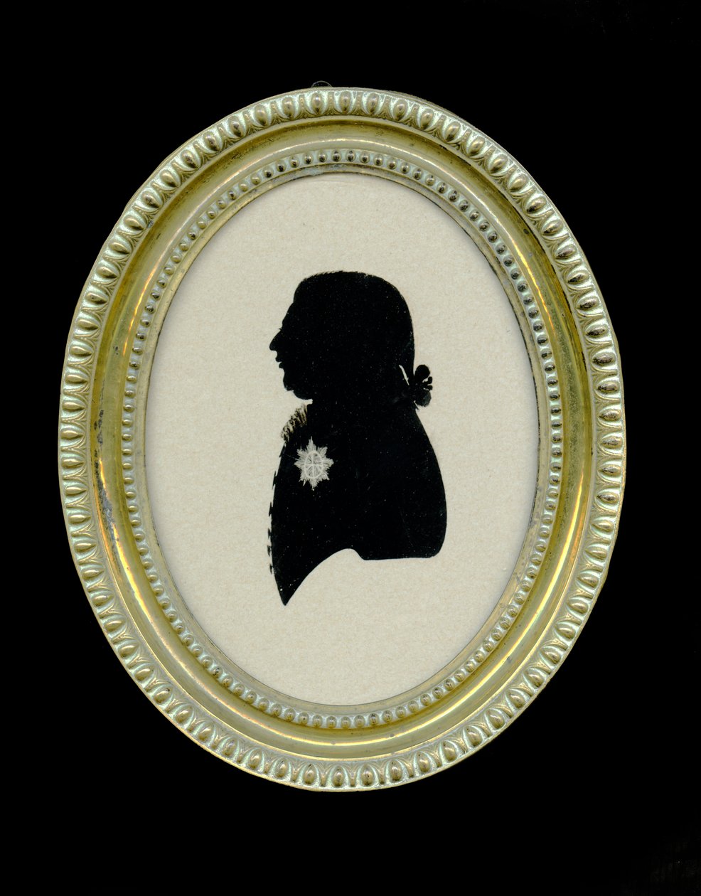 Silhouette von George III. (1738-1820), um 1796-98 von Charles I Rosenberg