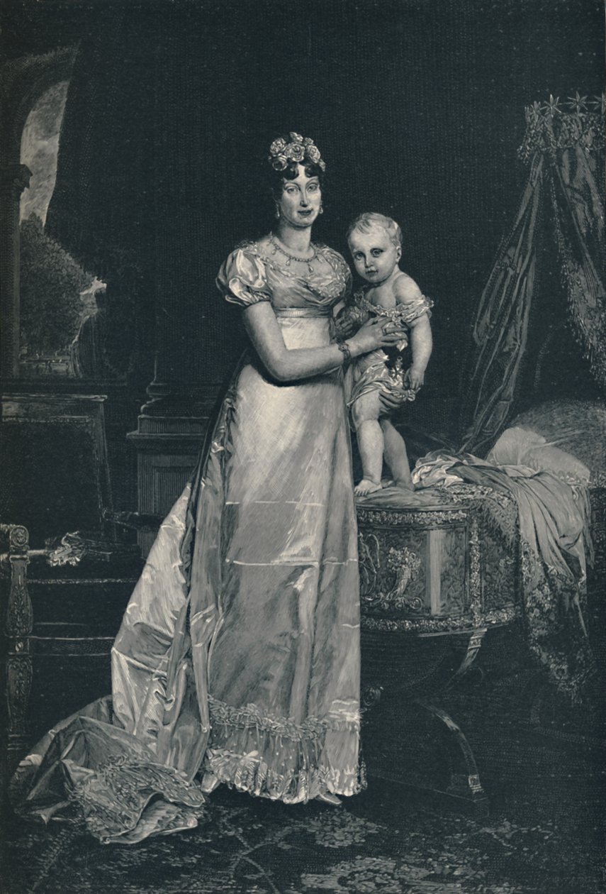 Maria Louisa und der König von Rom, 1812, 1896 von Charles J. State