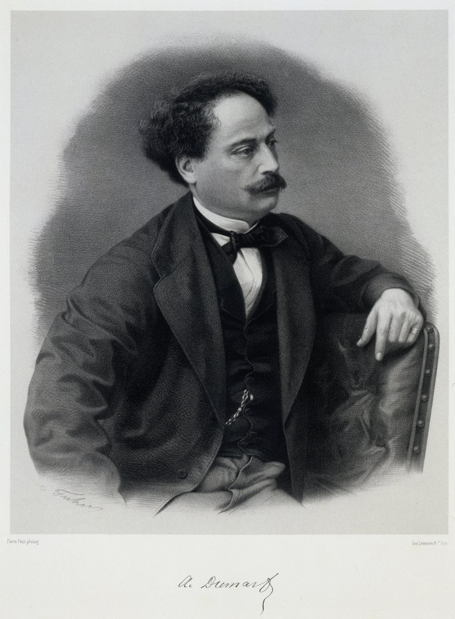 Alexandre Dumas, fils 1824-1895, Mitte des 19. Jahrhunderts von Charles Jeremie Fuhr