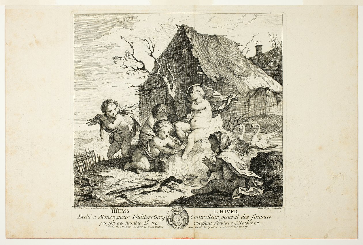 Winter, Platte vier aus Le Quatre Saisons von Charles Joseph Natoire