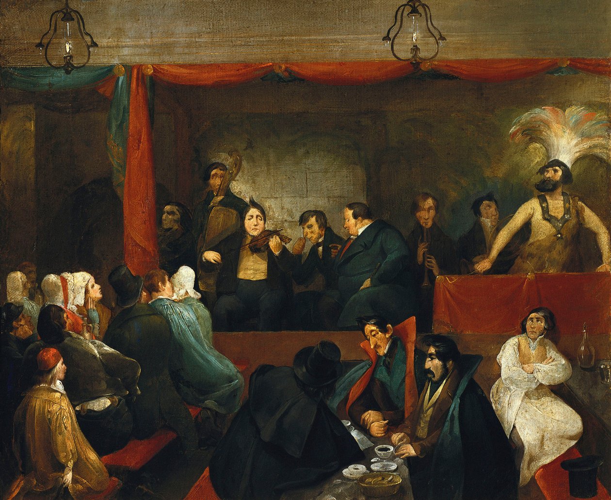 Le Cafe des Aveugles im Palais Royal von Charles Joseph Travies de Villiers