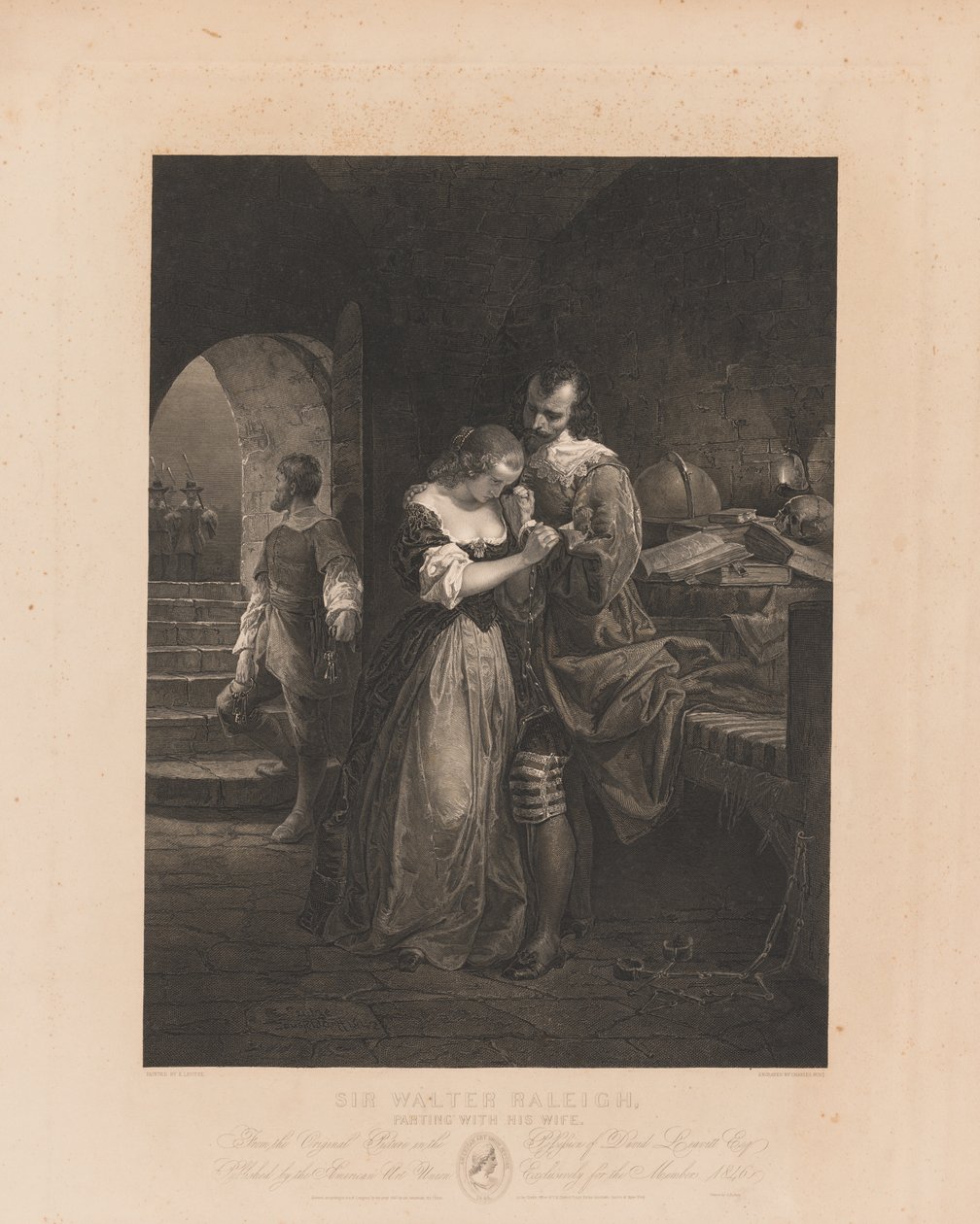 Sir Walter Raleigh mit seiner Frau von Charles Kennedy Burt