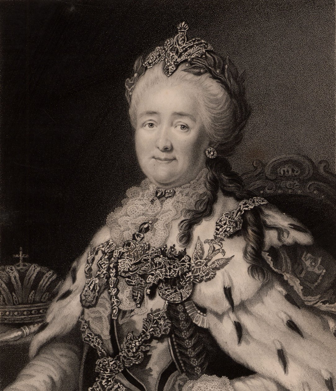 Kaiserin Katharina II., die Große (Gravur) von Charles Knight