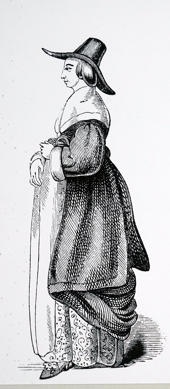 Bürgerfrau aus London in puritanischer Zeit von Charles Knight