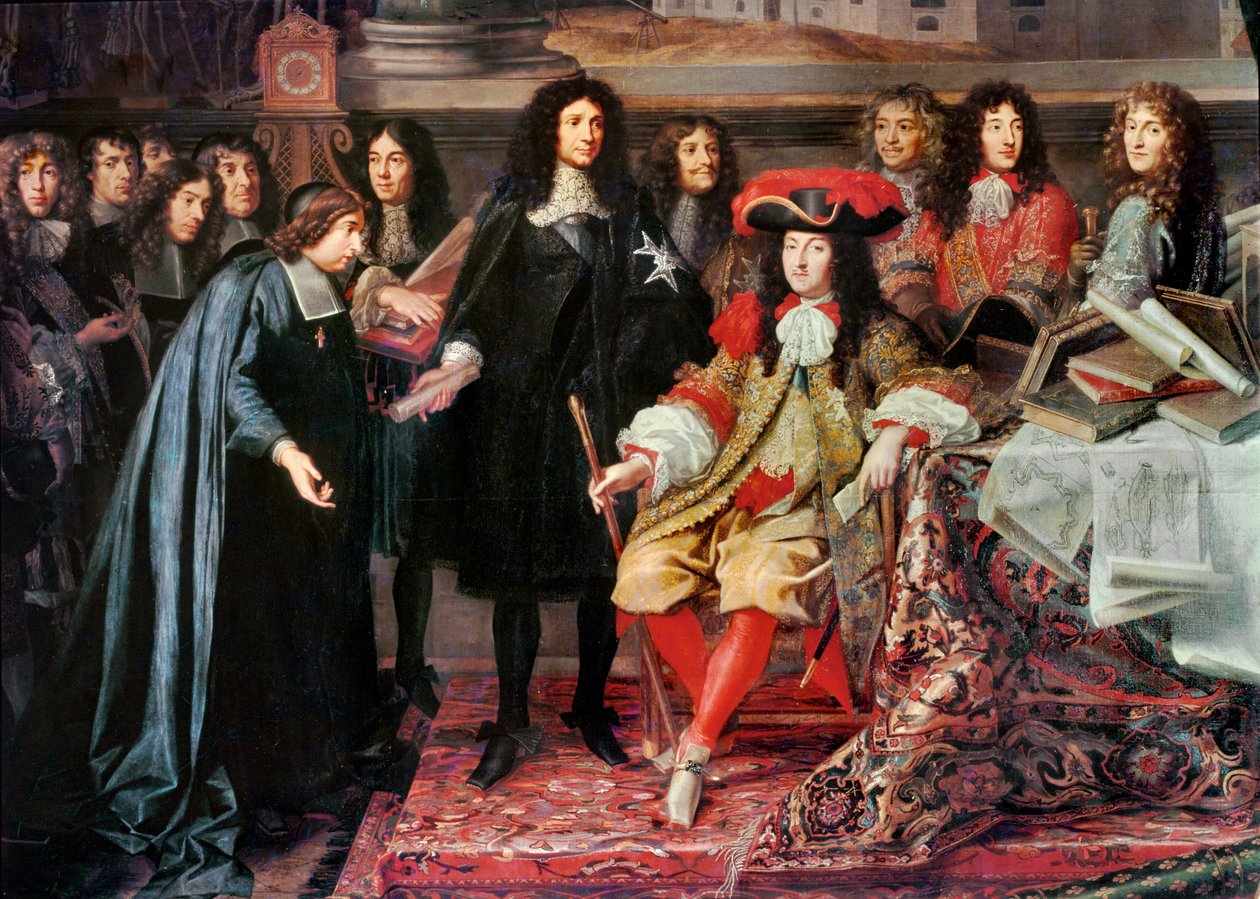 Ludwig XIV. gründet die Akademie der Wissenschaften von Charles Le Brun