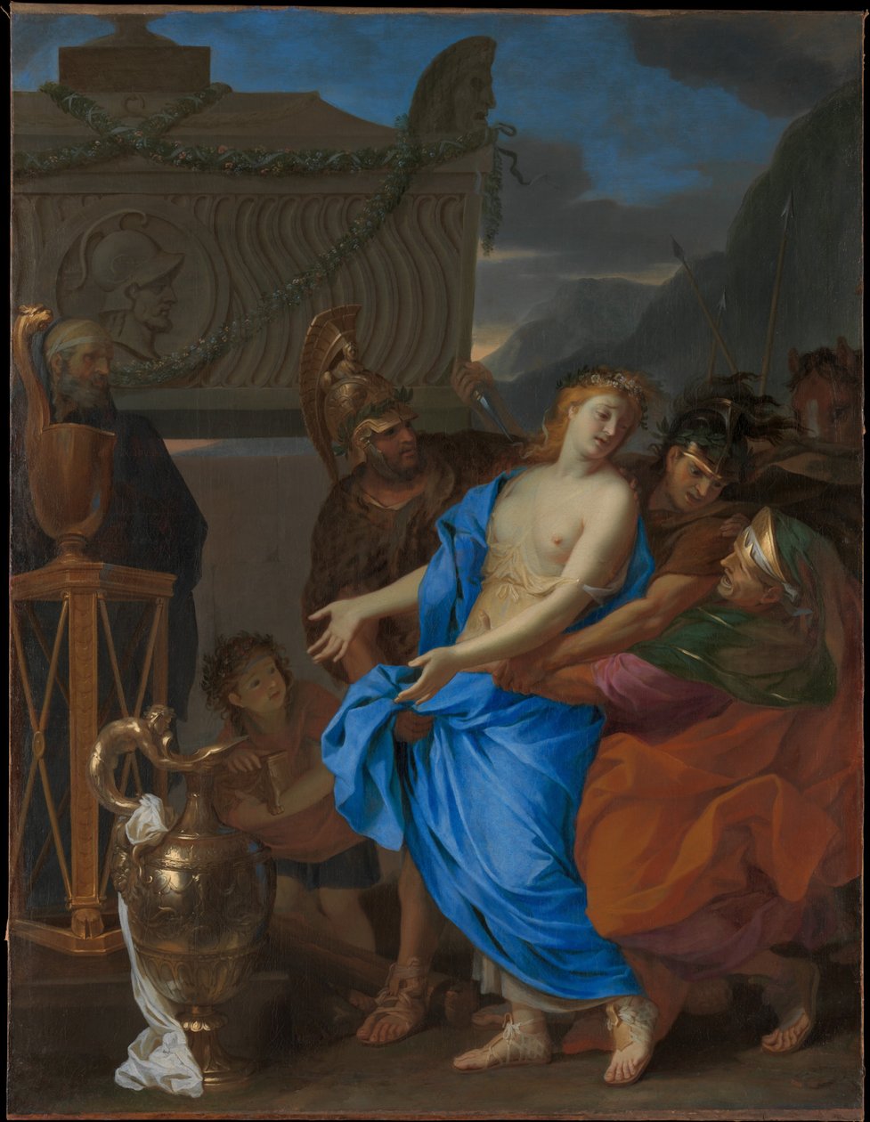 Das Opfer der Polyxena von Charles Le Brun