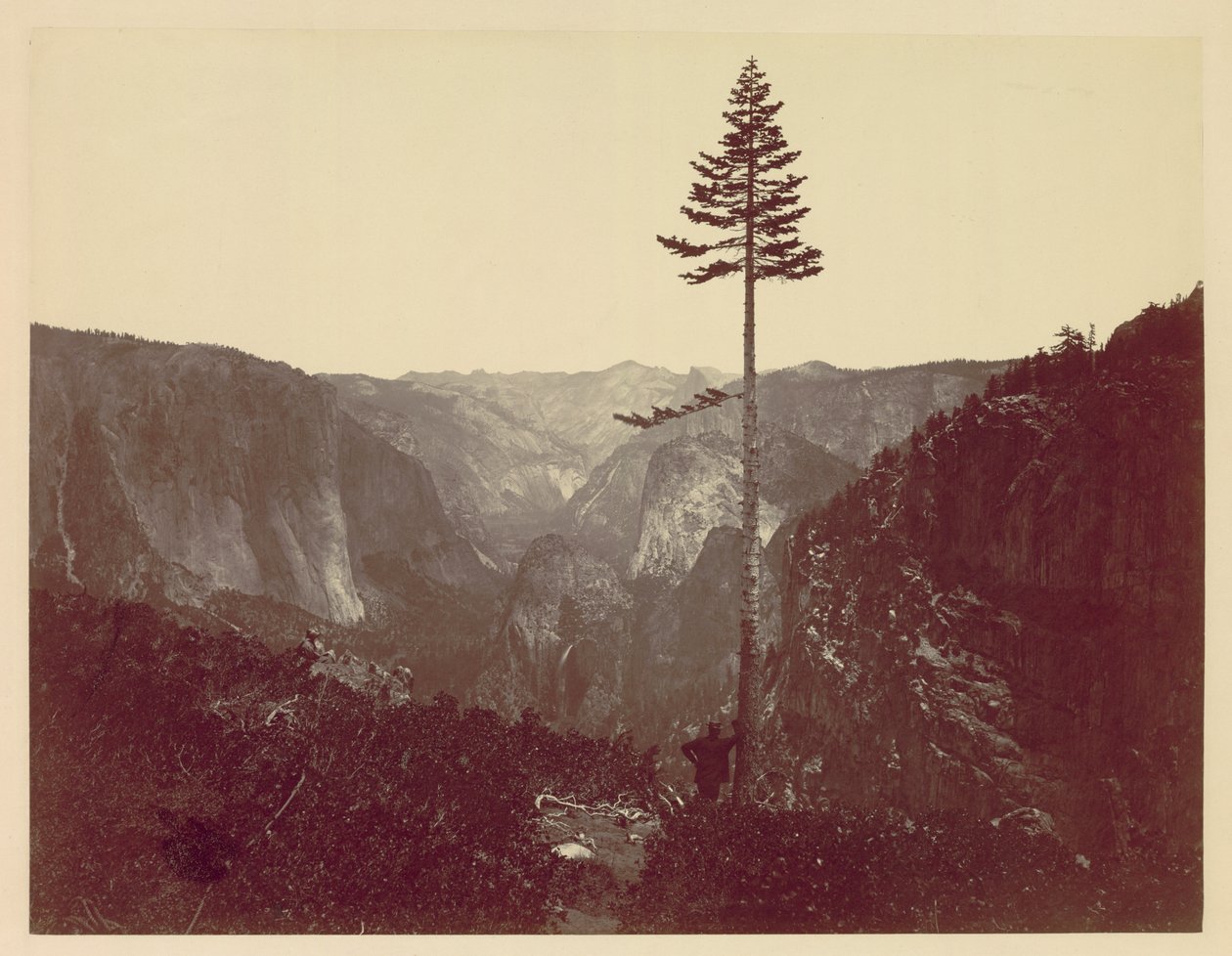 Yosemite-Tal vom Mariposa-Pfad, um 1865 von Charles Leander Weed