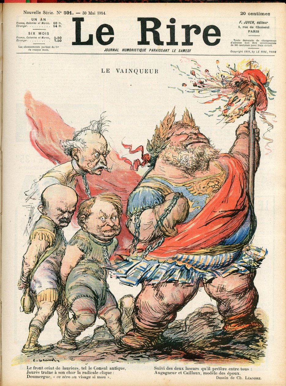 Cover von „Le Rire“, Satirisch in Farben von Charles Leandre