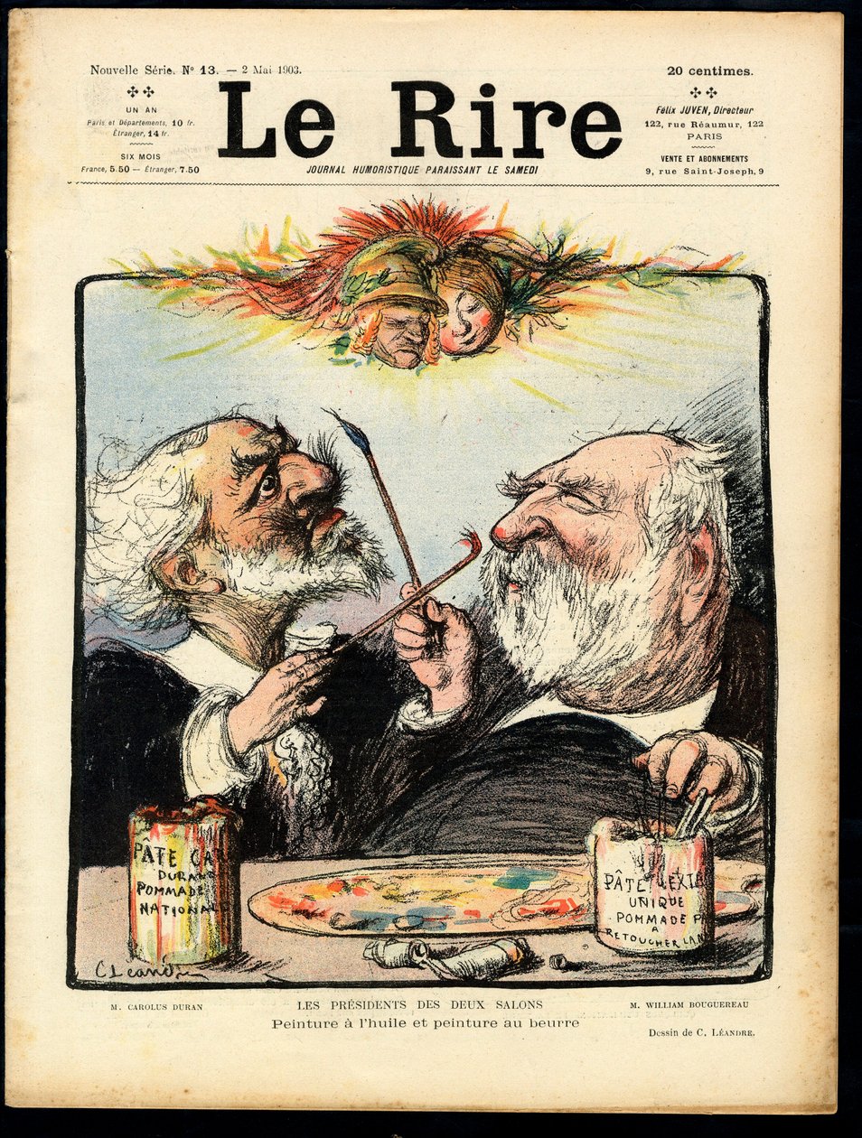 Cover von „Le Rire“, Satirisch in Farben von Charles Leandre