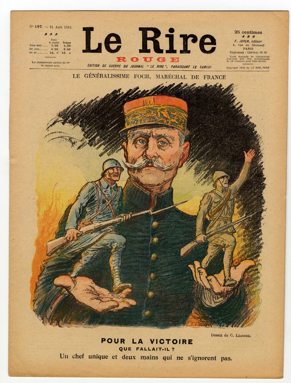 Cover von "Le Lire rouge", Satirisch in Farben von Charles Leandre