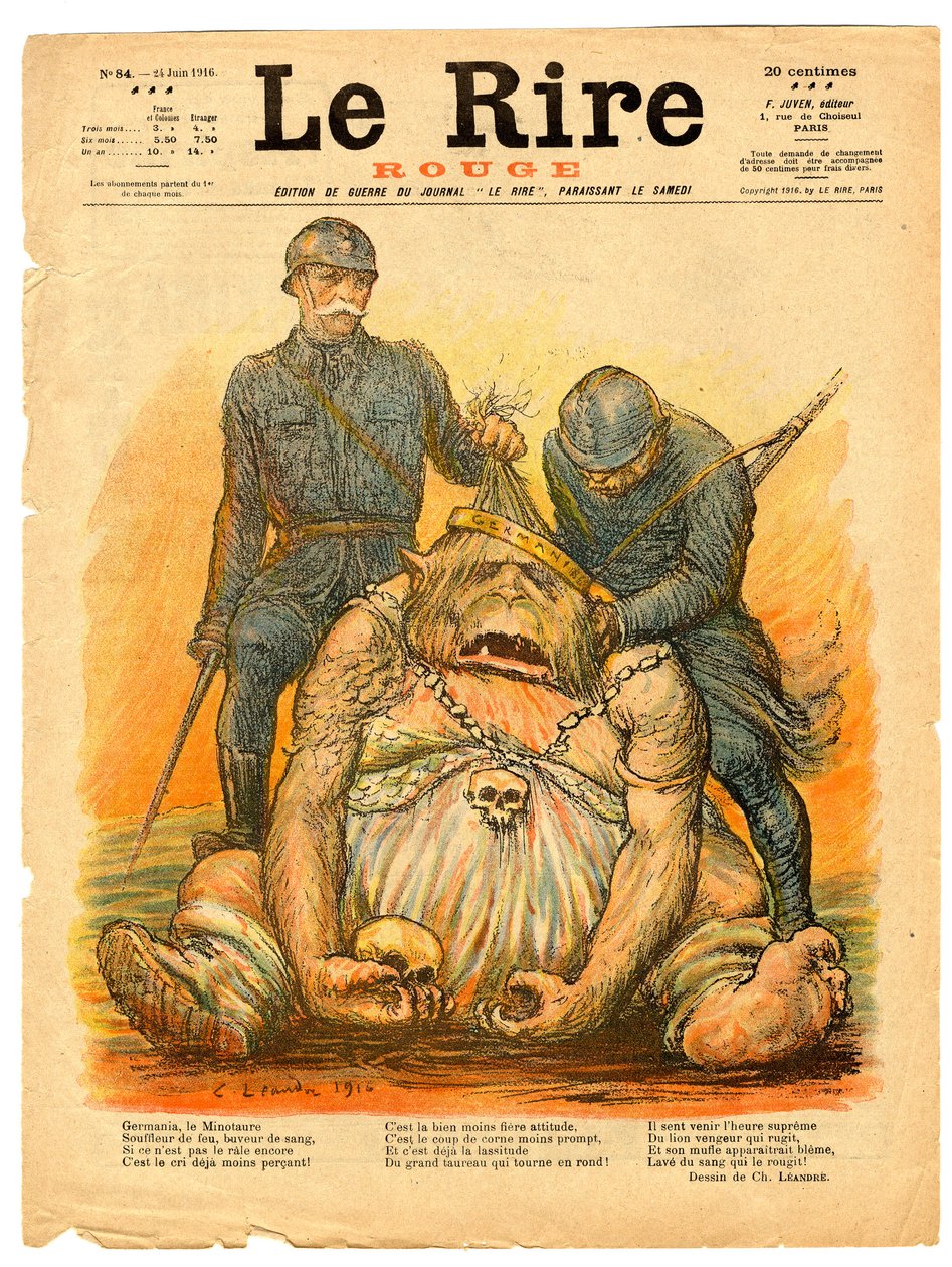 Cover von „The Red Laughter“, Satire in Farben von Charles Leandre