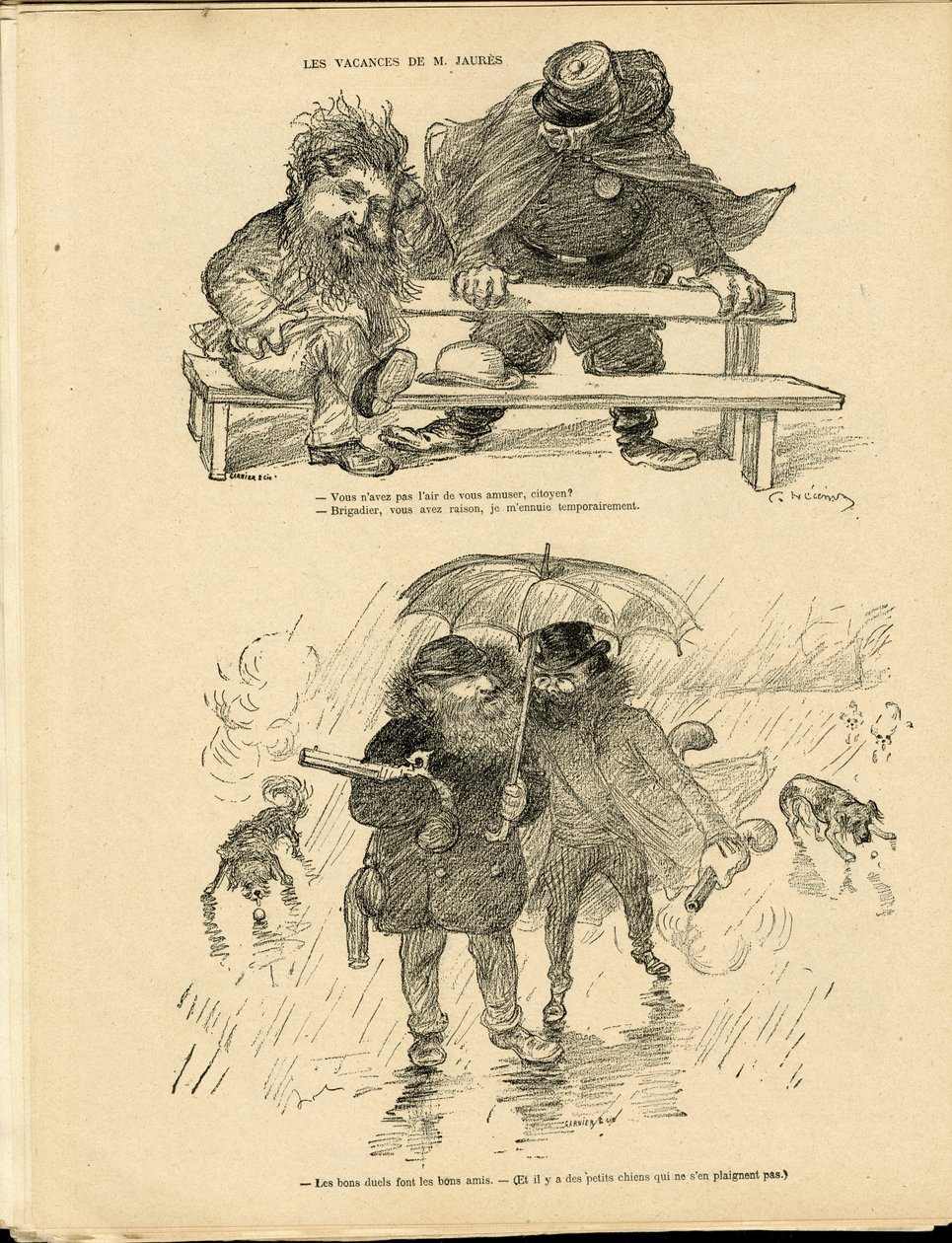 Illustration von Charles Leandre (1862-1934) in Le Rire von Charles Leandre