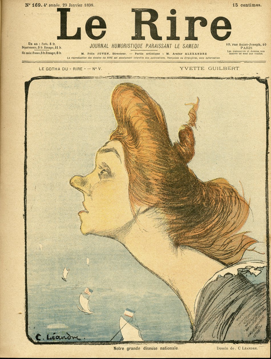 Illustration von Charles Leandre (1862-1934) für das Titelblatt von Le Rire von Charles Leandre